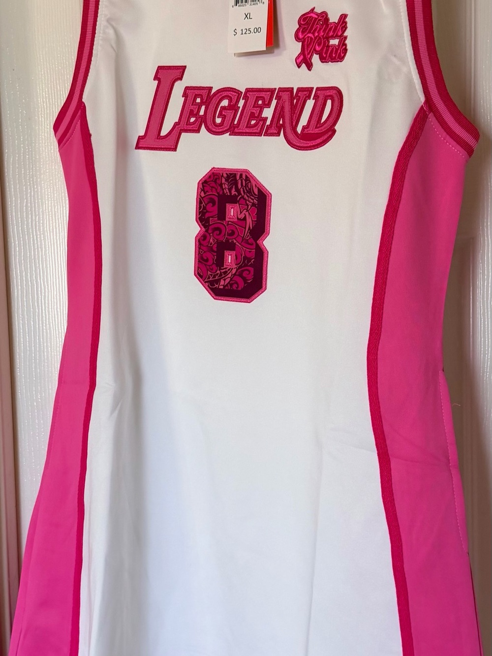 Legend Kobe Bryant Jersey Dress - Pink & White with pockets